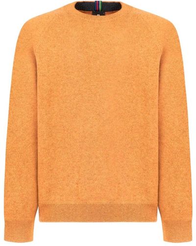 PS by Paul Smith Round-Neck Knitwear - Orange