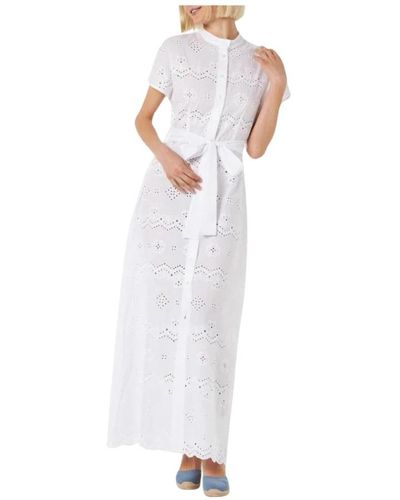 Mc2 Saint Barth Shirt Dresses - White