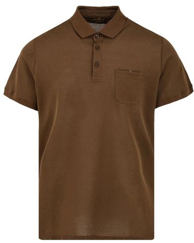 Moorer Polo Shirts - Brown