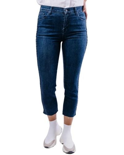 J Brand Jeans slim con finiture intrecciate - Blu