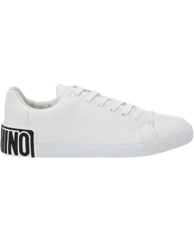 Moschino Sneakers in pelle classiche per uomo - Bianco