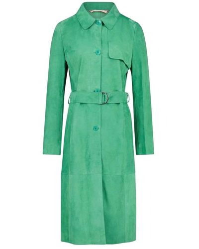 Milestone Belted Coats - Green
