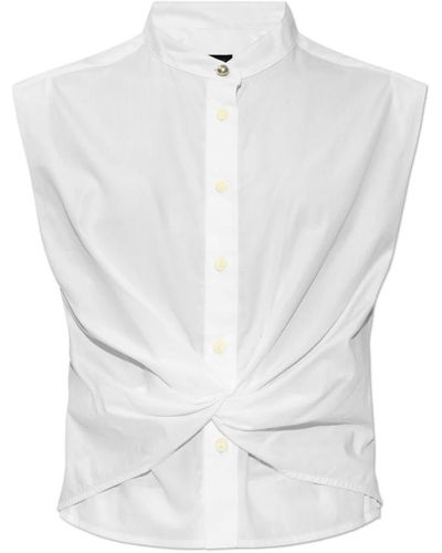 Rag & Bone Ärmelloses hemd louisa - Weiß