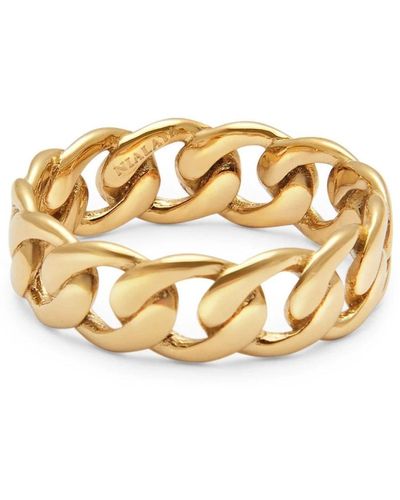 Nialaya Chain ring in gold - Mettallic