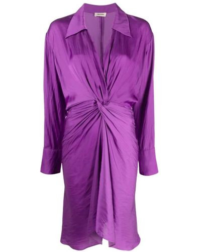 Zadig & Voltaire Shirt Dresses - Purple