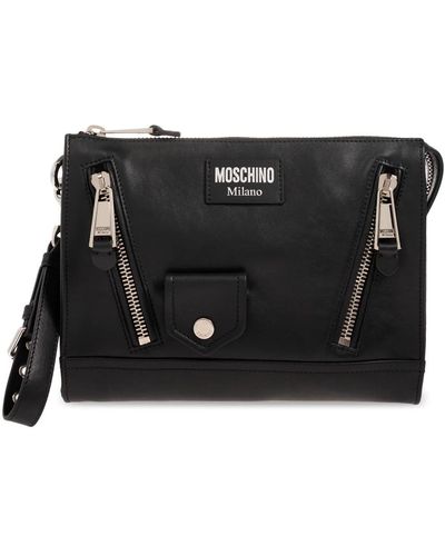 Moschino Handtasche mit logo - Schwarz