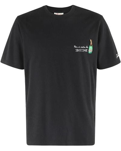 Mc2 Saint Barth Besticktes t-shirt - Schwarz