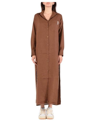 hinnominate Shirt Dresses - Brown