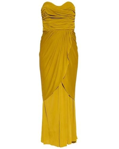 Proenza Schouler Re edition collection pleated dress - Giallo