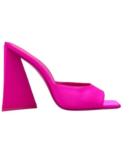 The Attico Heeled Mules - Pink