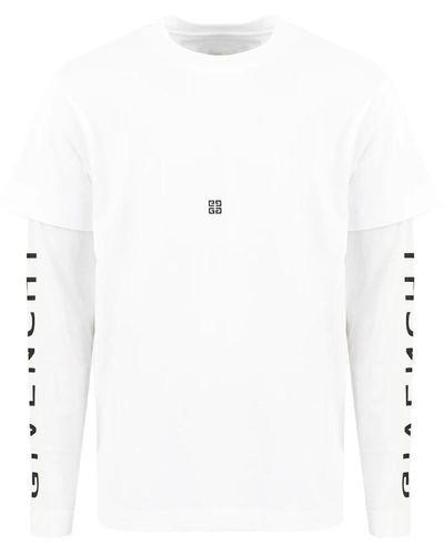 Givenchy Long Sleeve Tops - White