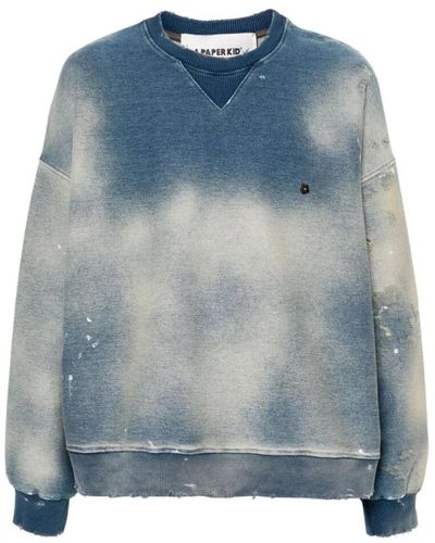 A PAPER KID Sweatshirt - Blu