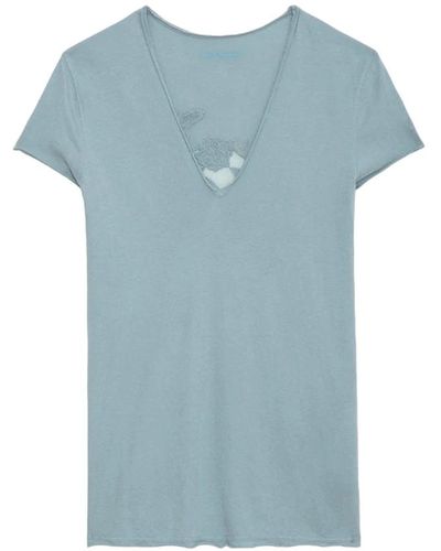 Zadig & Voltaire Blaue t-shirts und polos
