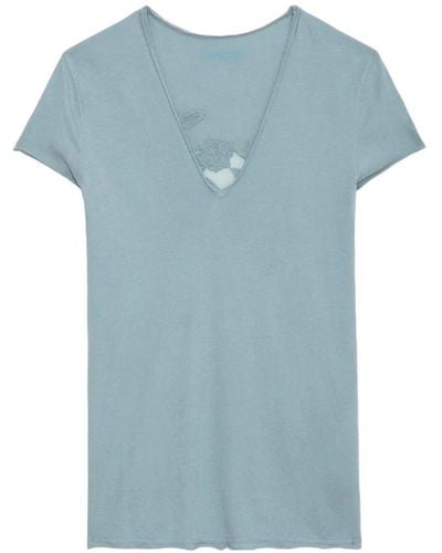 Zadig & Voltaire Tops > t-shirts - Bleu