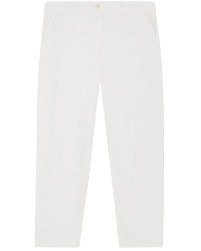 Pennyblack Pantaloni in gabardine - marina - Bianco