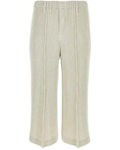 Issey Miyake Trousers > wide trousers - Neutre