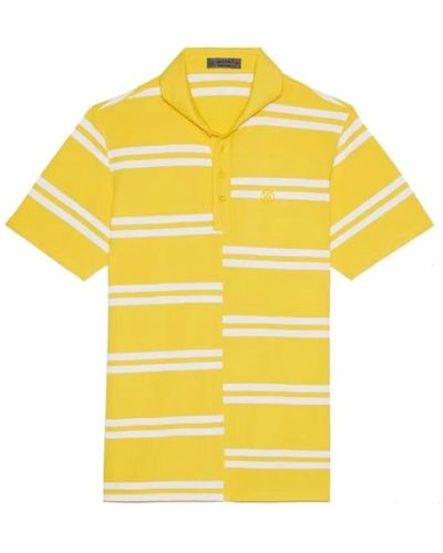 G/FORE Offset stripe polo cyber farbe - Gelb