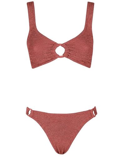 Hunza G Stylischer bikini für den sommer - Rot