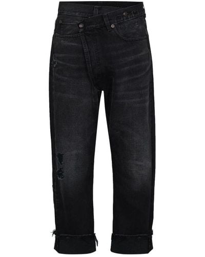 R13 Cropped Jeans - Black
