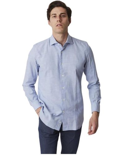 Mazzarelli Shirts > casual shirts - Bleu