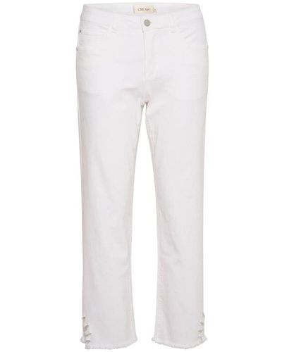 Cream Jeans > cropped jeans - Blanc