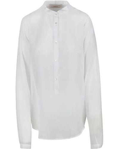 Jucca Mussola camicia coreana - Bianco