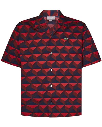 Lacoste Shirts > short sleeve shirts - Rouge