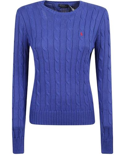 Ralph Lauren Royal rugby sweatshirt cable knit - Blau