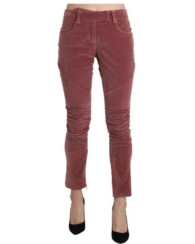 Ermanno Scervino Trousers > slim-fit trousers - Rouge