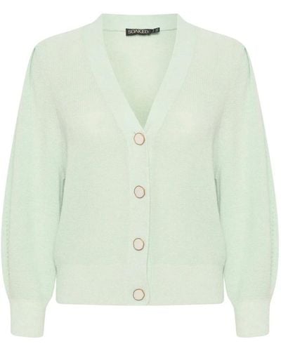 Soaked In Luxury Cardigans - Green
