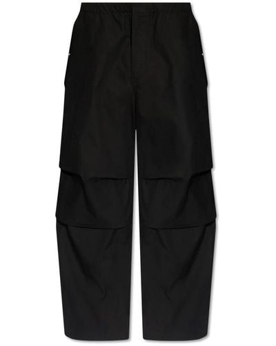Jil Sander Wide Trousers - Black