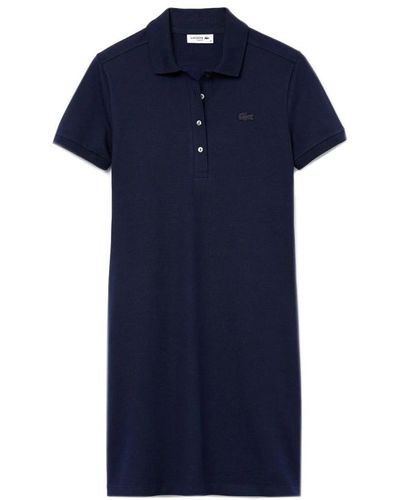 Lacoste Vestido polo mujer atemporal - Azul