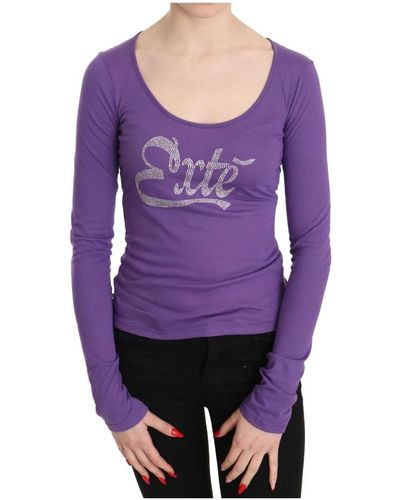 Exte Tops > long sleeve tops - Violet