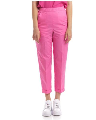 Seventy Slim-Fit Trousers - Pink