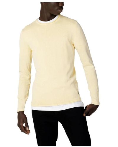 Only & Sons Round-Neck Knitwear - White