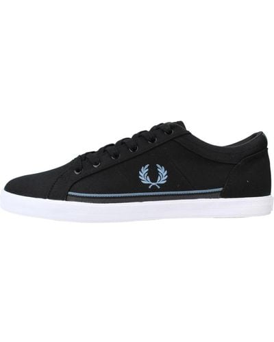 Fred Perry Baseline twill sneakers - Schwarz