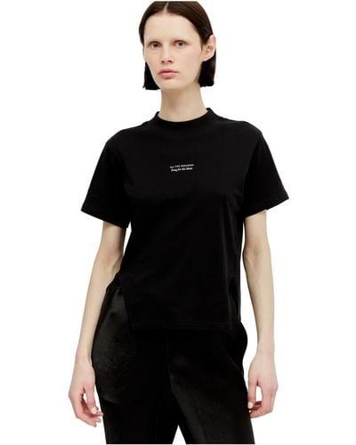 Song For The Mute T-shirt in jersey di cotone con stampa logo - Nero