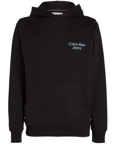 Calvin Klein 3d meta monogram hoodie - Schwarz
