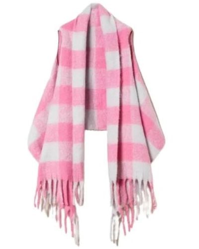 Twin Set Winter Scarves - Pink