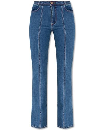 See By Chloé Jeans with patch - Azul