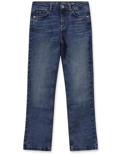 Mos Mosh Ausgestellte blaue jeans mit klassischen taschen