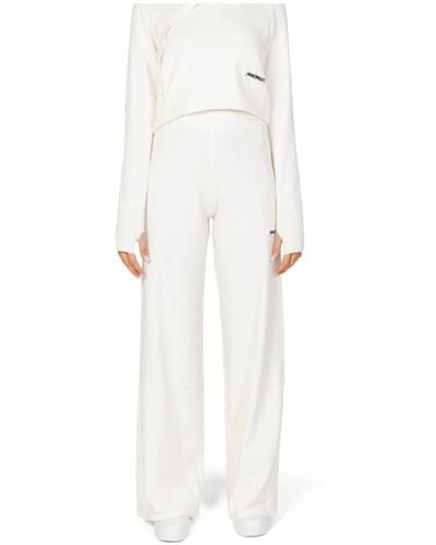 hinnominate Trousers > wide trousers - Blanc