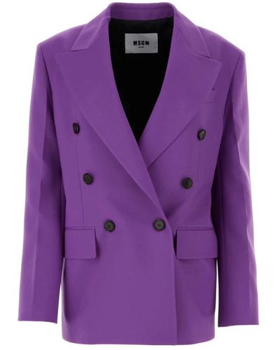 MSGM Jackets > blazers - Violet
