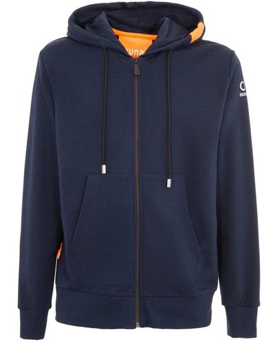 Suns Blauer hoodie-set für männer