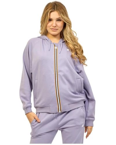K-Way Sweatshirts & hoodies > zip-throughs - Violet