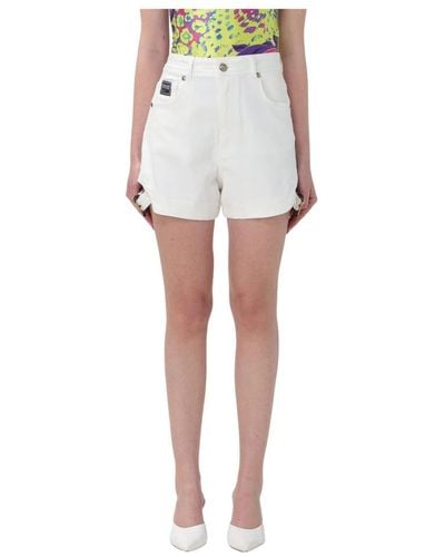 Versace Denim Shorts - White