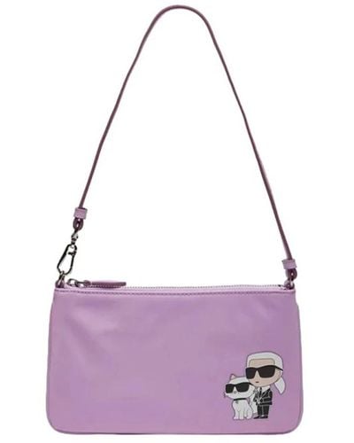 Karl Lagerfeld Shoulder Bags - Purple
