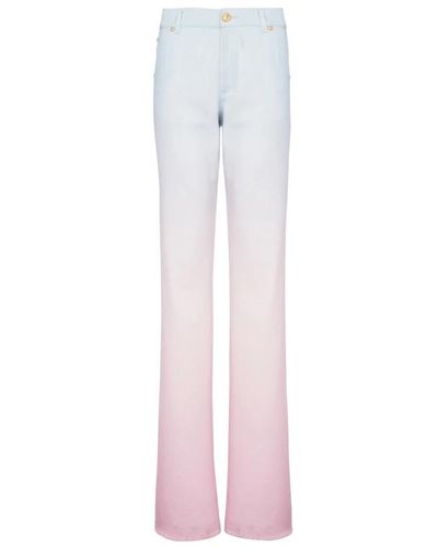 Balmain X evian - jeans larghi - Rosa