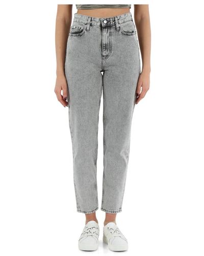 Calvin Klein High-waist mom fit jeans - Grau