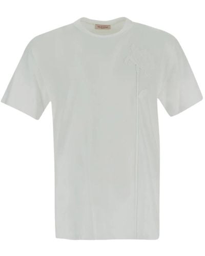 Valentino Baumwollblumen t-shirt - Grau